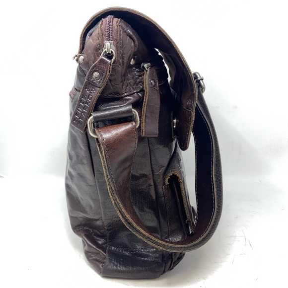 Jack George’s Spikes & Sparrow Brown Leather North/South Messenger Bag in EUC. - Picture 5 of 16